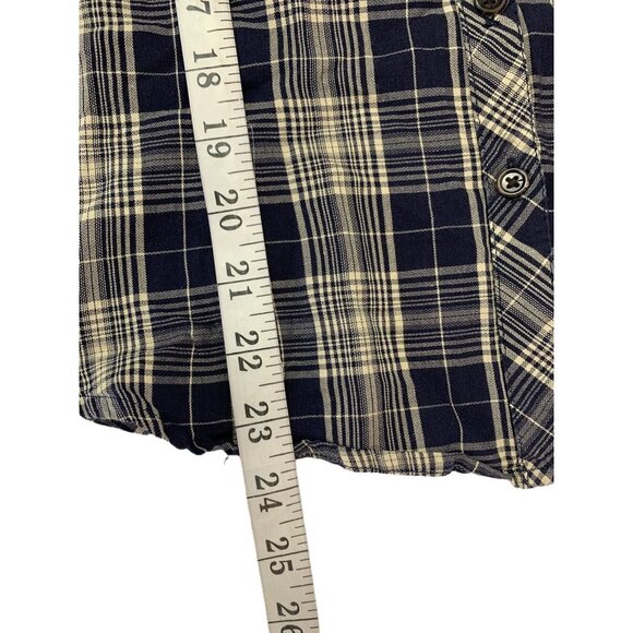 Gap Women's Navy Blue & Tan Buttoned Down Top - Picture 6 of 6